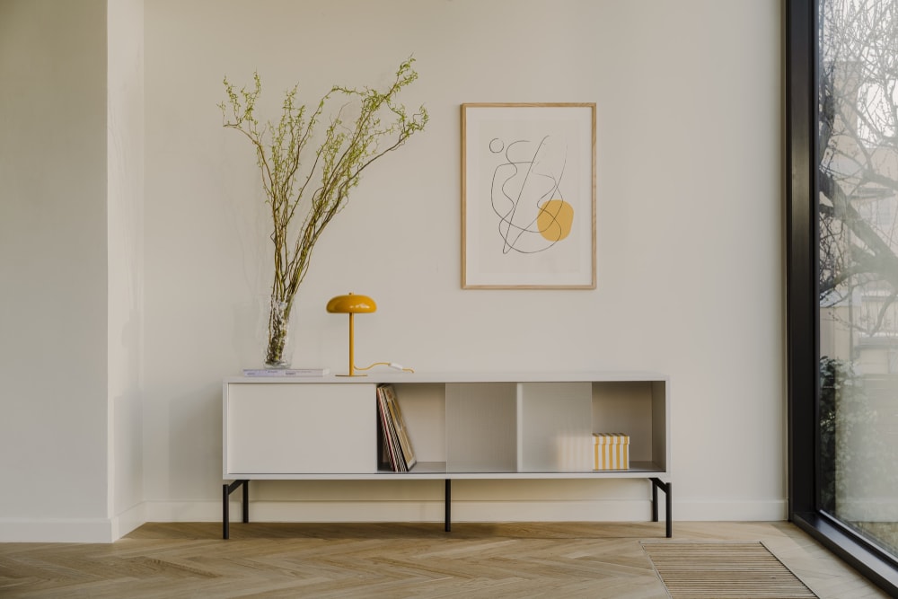 160x60x42cm Spanplatte Beige noo.ma Möbel Wohnzimmermöbel TV-Möbel