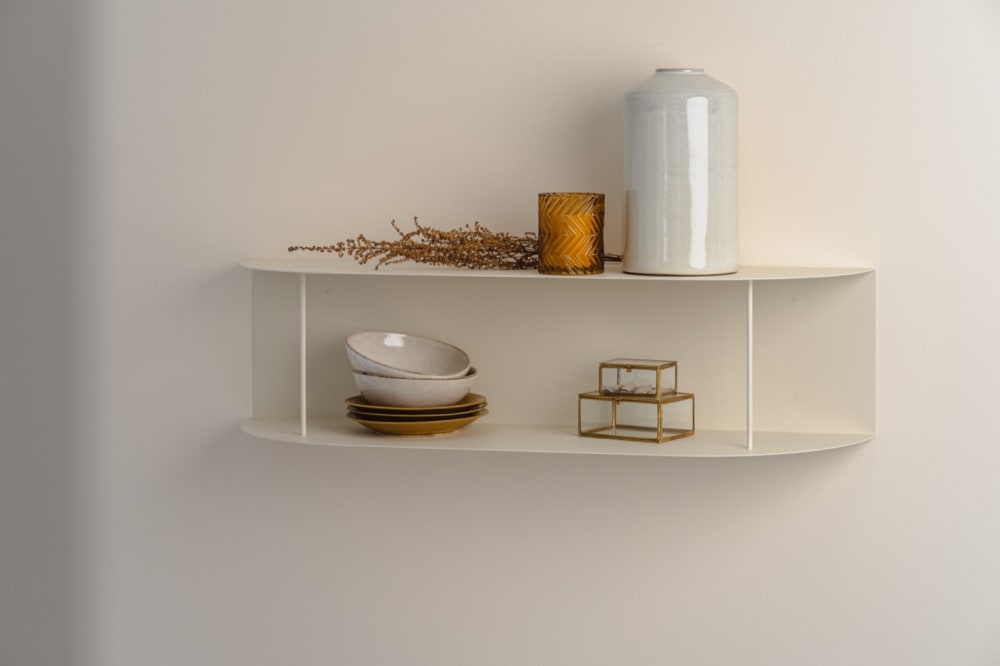 wohnli-moebel-suche-M24081018-1 60x24x20cm Metall Beige noo.ma Möbel Wohnzimmermöbel Regale