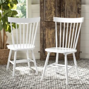 wohnli-moebel-suche-M24082601-1 2er-set esszimmerstühle aus eichenholz weiß 52x91x53cm Holz Beige Safavieh Möbel Esszimmermöbel Stühle