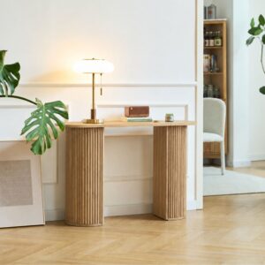 wohnli-moebel-suche-M24082681-1 Konsolentisch aus Holz in Naturfarbe 40x74x110cm Holz Braun Nordlys Möbel Wohnzimmermöbel Konsolentische