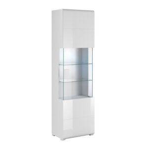 TO DO 61x204x39cm Spanplatte Weiß Petits meubles Möbel Esszimmermöbel Vitrine und Vitrinenschrank