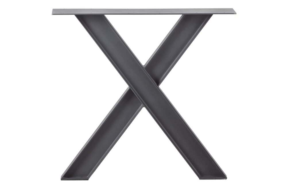 wohnli-moebel-suche-M24086487 Wohnli Möbelsuche - Tischbein X-Form aus Metall Schwarz