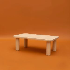 Couchtisch aus massiver Kiefer natur 100 cm Lackiert 100x35x60cm Holz Braun Naan Furniture Möbel Wohnzimmermöbel Couchtische