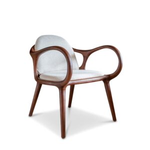 wohnli-moebel-suche-M24086906 Wohnli Möbelsuche - Sessel aus massiver Esche und Bouclé-Stoff