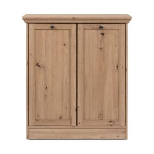 wohnli-moebel-suche-M24087054 Wohnli Möbelsuche - Sideboard 2 Türen mit Metallknopfgriffen B80 cm - Eichendekor