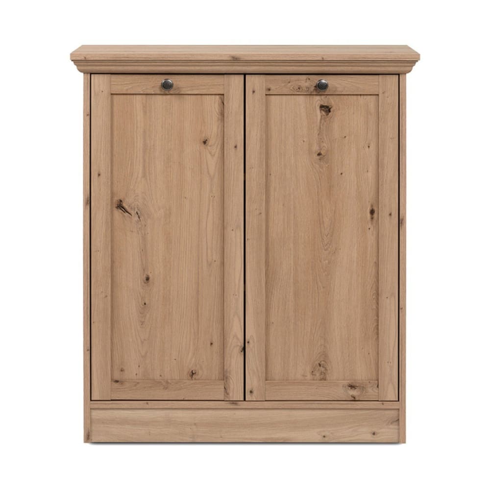wohnli-moebel-suche-M24087054 Wohnli Möbelsuche - Sideboard 2 Türen mit Metallknopfgriffen B80 cm - Eichendekor