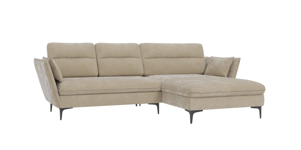 wohnli-moebel-suche-M24087403 Wohnli Möbelsuche - Ecksofa mit Bettfunktion und Bettkasten aus Velours-Stoff