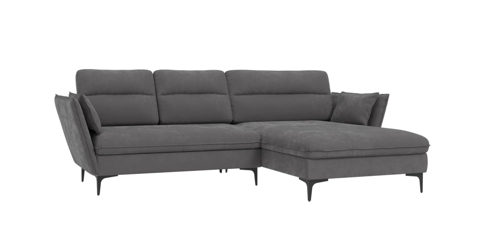 wohnli-moebel-suche-M24087428 Wohnli Möbelsuche - Ecksofa mit Bettfunktion und Bettkasten aus Velours-Stoff