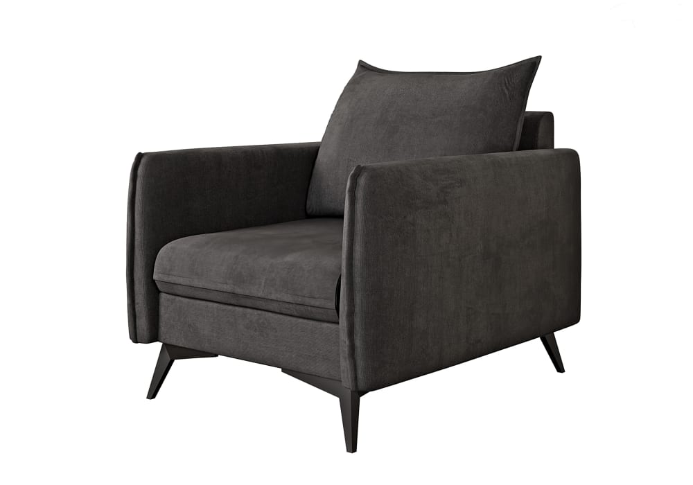 wohnli-moebel-suche-M24087776 Wohnli Möbelsuche - Moderner Sessel mit schwarzen Metall-Füßen