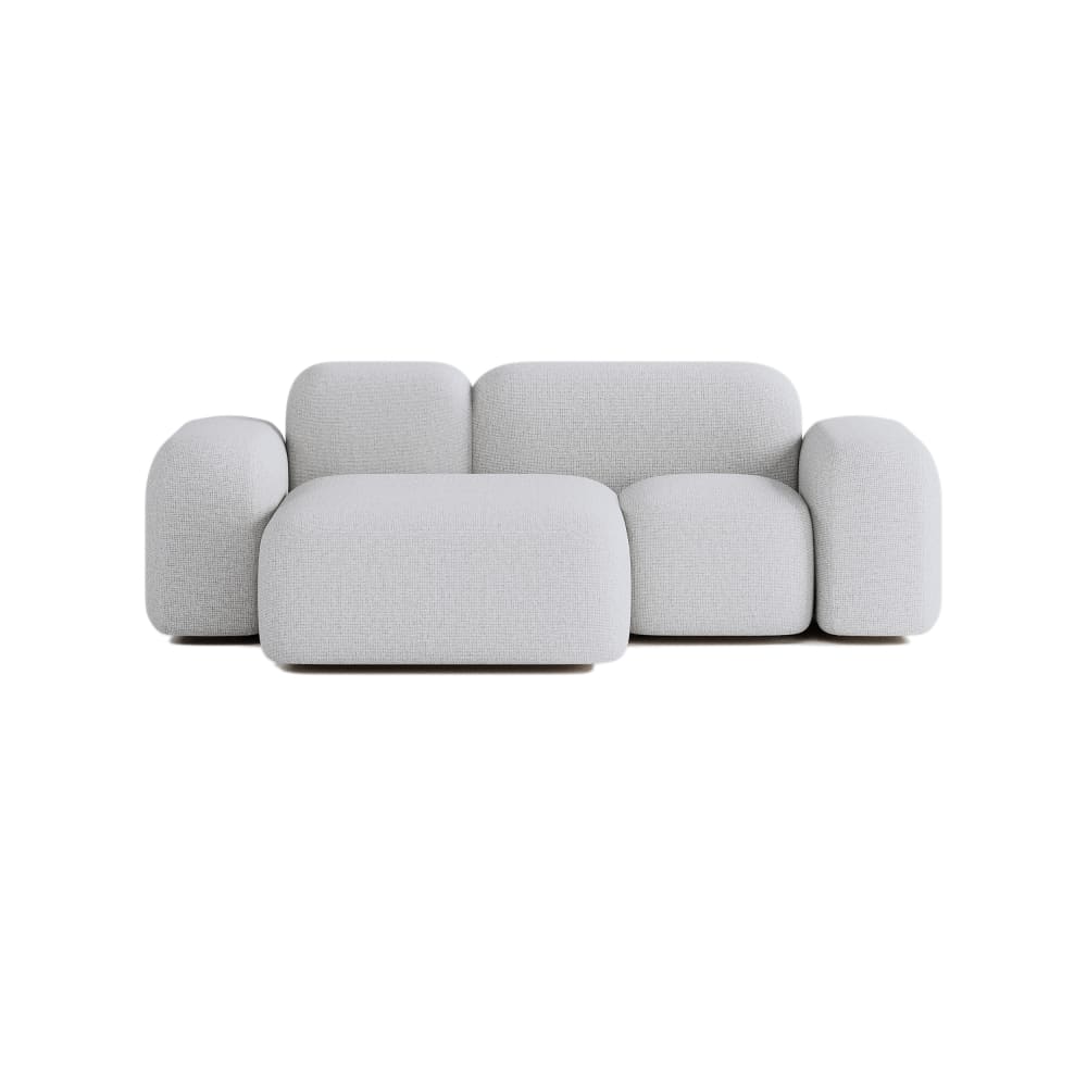 Wohnli Möbelsuche - Modulares 2-Sitzer-Ecksofa aus Stoff