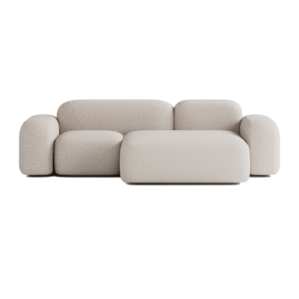 Wohnli Möbelsuche - Modulares 3-Sitzer-Ecksofa aus Stoff