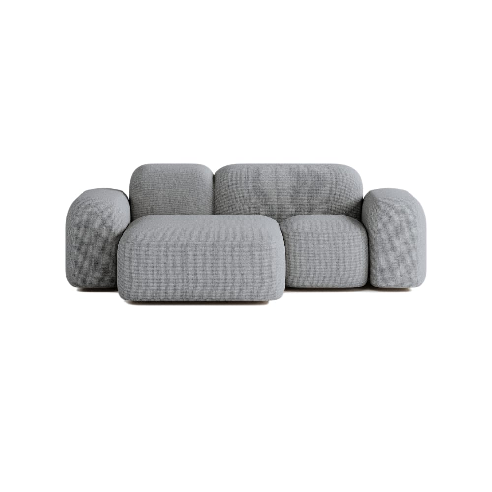 Wohnli Möbelsuche - Modulares 2-Sitzer-Ecksofa aus Stoff