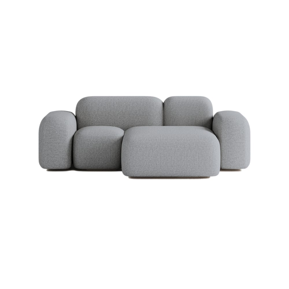 Wohnli Möbelsuche - Modulares 2-Sitzer-Ecksofa aus Stoff