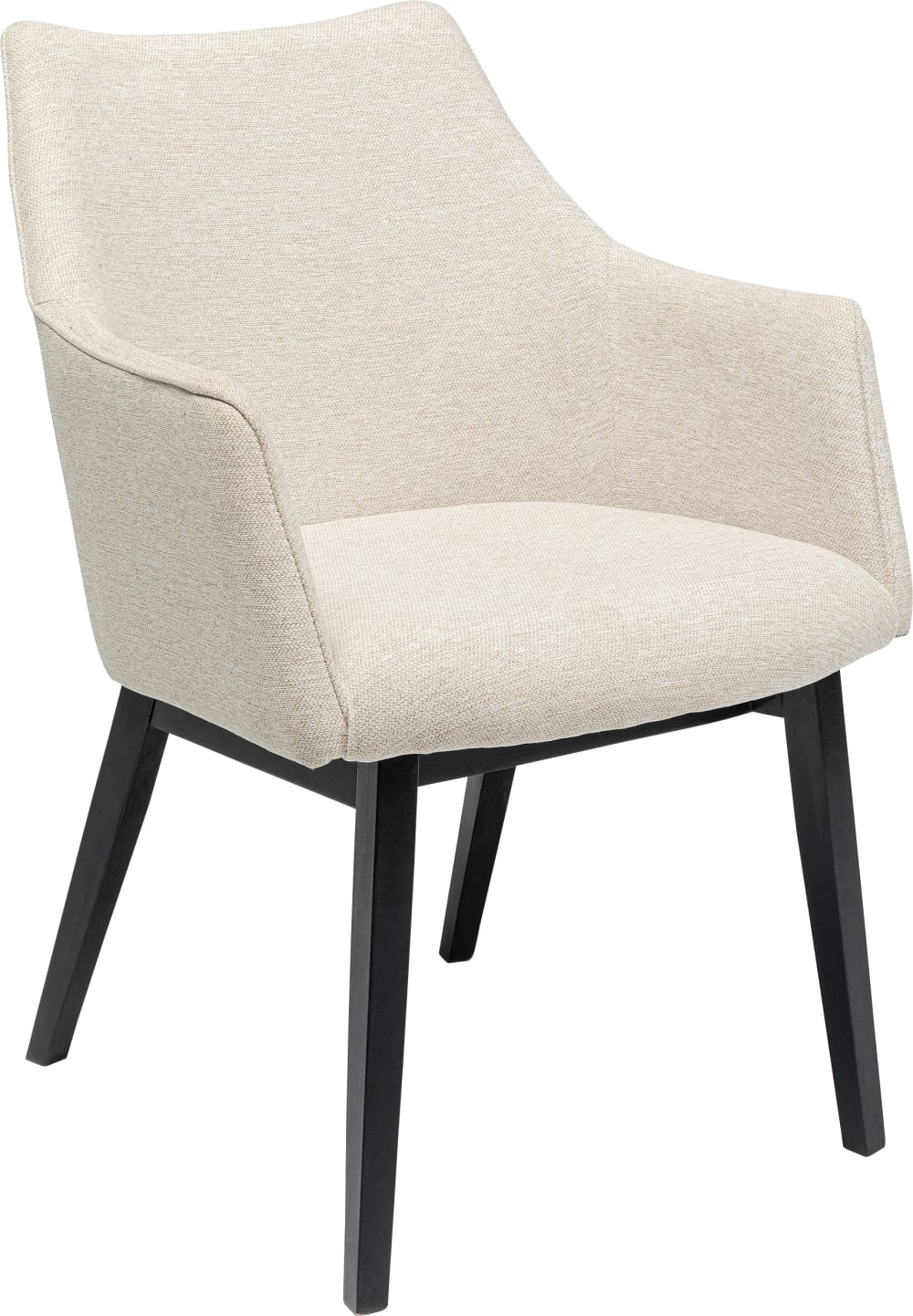 57x82x63cm Polyester Beige Kare Design Möbel Esszimmermöbel Stühle