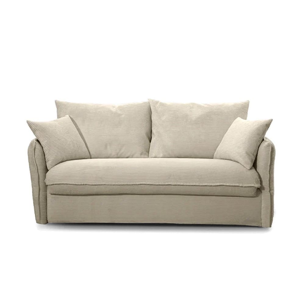 wohnli-moebel-suche-M24089426 Wohnli Möbelsuche - Schlafsofa mit 3 Plätzen aus geripptem Samt