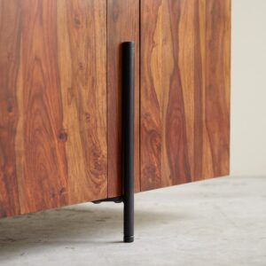 Niedriges TV-Möbel aus massivem Palisanderholz 170 cm 170x44x49cm Holz Braun Tikamoon Möbel Wohnzimmermöbel TV-Möbel