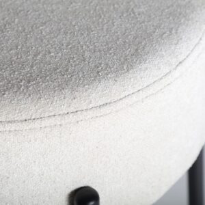 41x78x41cm Polyester Weiß Kodu Möbel Wohnzimmermöbel Hocker