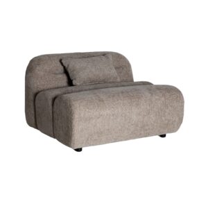 Zentrales Sofamodul aus Polyester in der Farbe Grau 105x96x67cm 105x67x96cm Polyester Grau Kodu Sofas und Sessel Sofas Modulare Sofas
