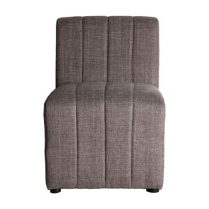 53x73x77cm zentrales Sofamodul aus Polyester in grau-melierter Farbe 53x77x73cm Polyester Grau Kodu Sofas und Sessel Sofas Modulare Sofas