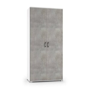 Wohnli Möbelsuche - Mehrzweckschrank 2 Türen mit Holzbeton-Effekt