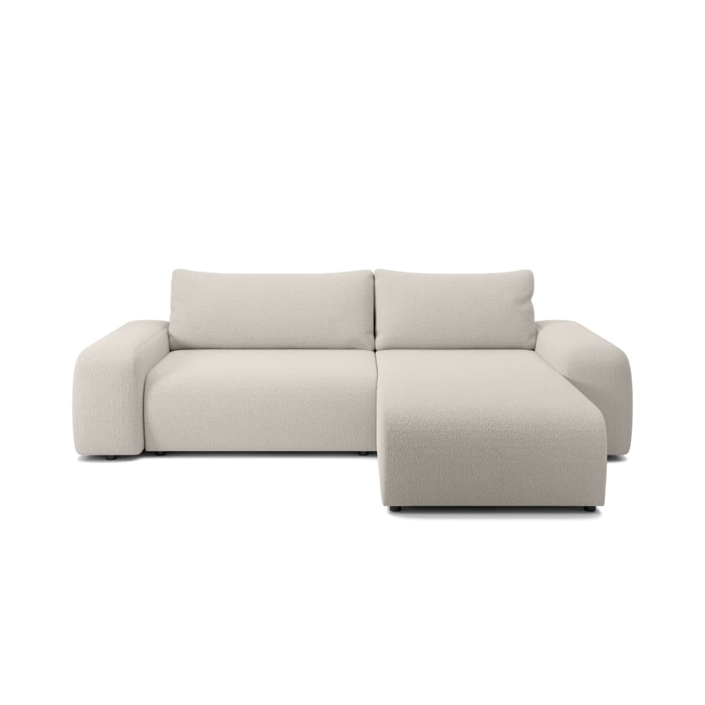 wohnli-moebel-suche-M24097820 Wohnli Möbelsuche - Ecksofa aus Bouclé-Stoff 4 Sitzer Creme