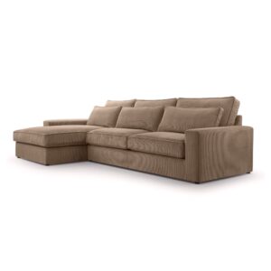 Wohnli Möbelsuche - Ecksofa mit Cordbezug 4 Sitzer