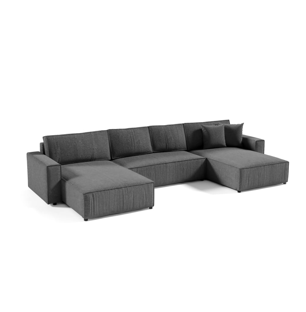 wohnli-moebel-suche-M24097841 Wohnli Möbelsuche - Ecksofa mit Cordbezug 6 Sitzer