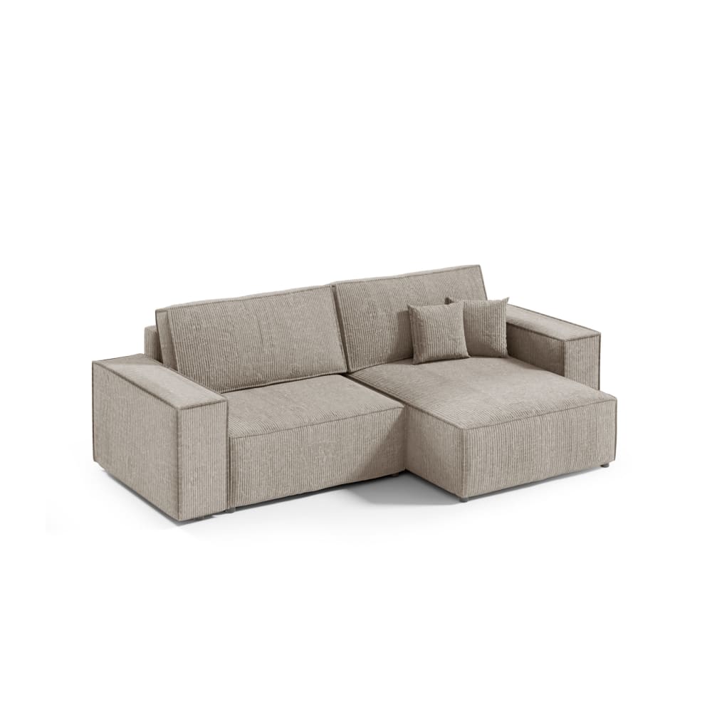 Wohnli Möbelsuche - Ecksofa mit Cordbezug 5 Sitzer