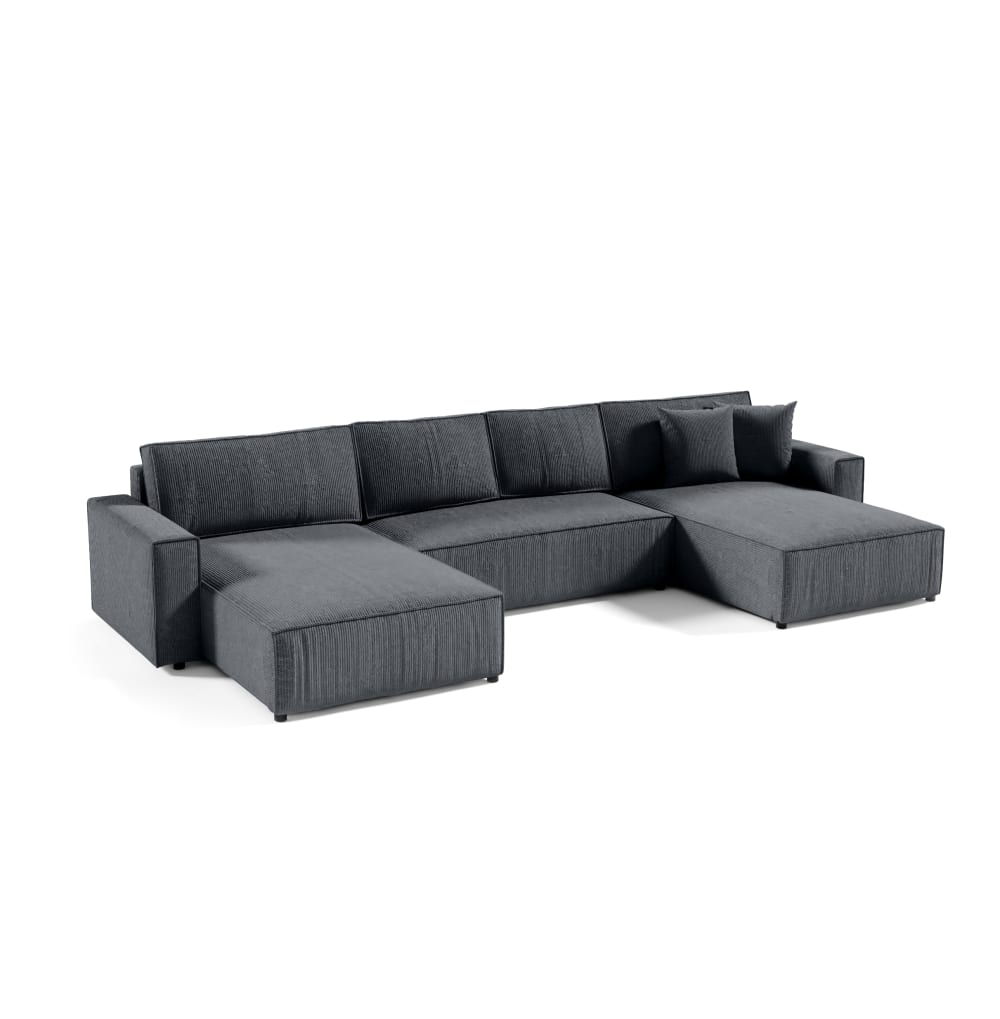 wohnli-moebel-suche-M24097872 Wohnli Möbelsuche - Ecksofa mit Cordbezug 6 Sitzer