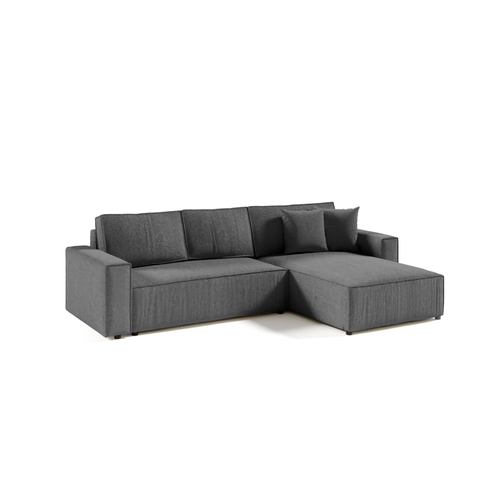 Wohnli Möbelsuche - Ecksofa mit Cordbezug 5 Sitzer