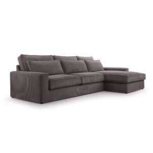 Wohnli Möbelsuche - Ecksofa mit Cordbezug 4 Sitzer