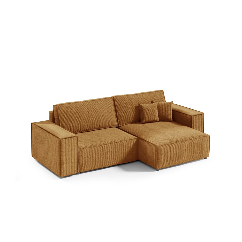 Wohnli Möbelsuche - Ecksofa mit Cordbezug 5 Sitzer