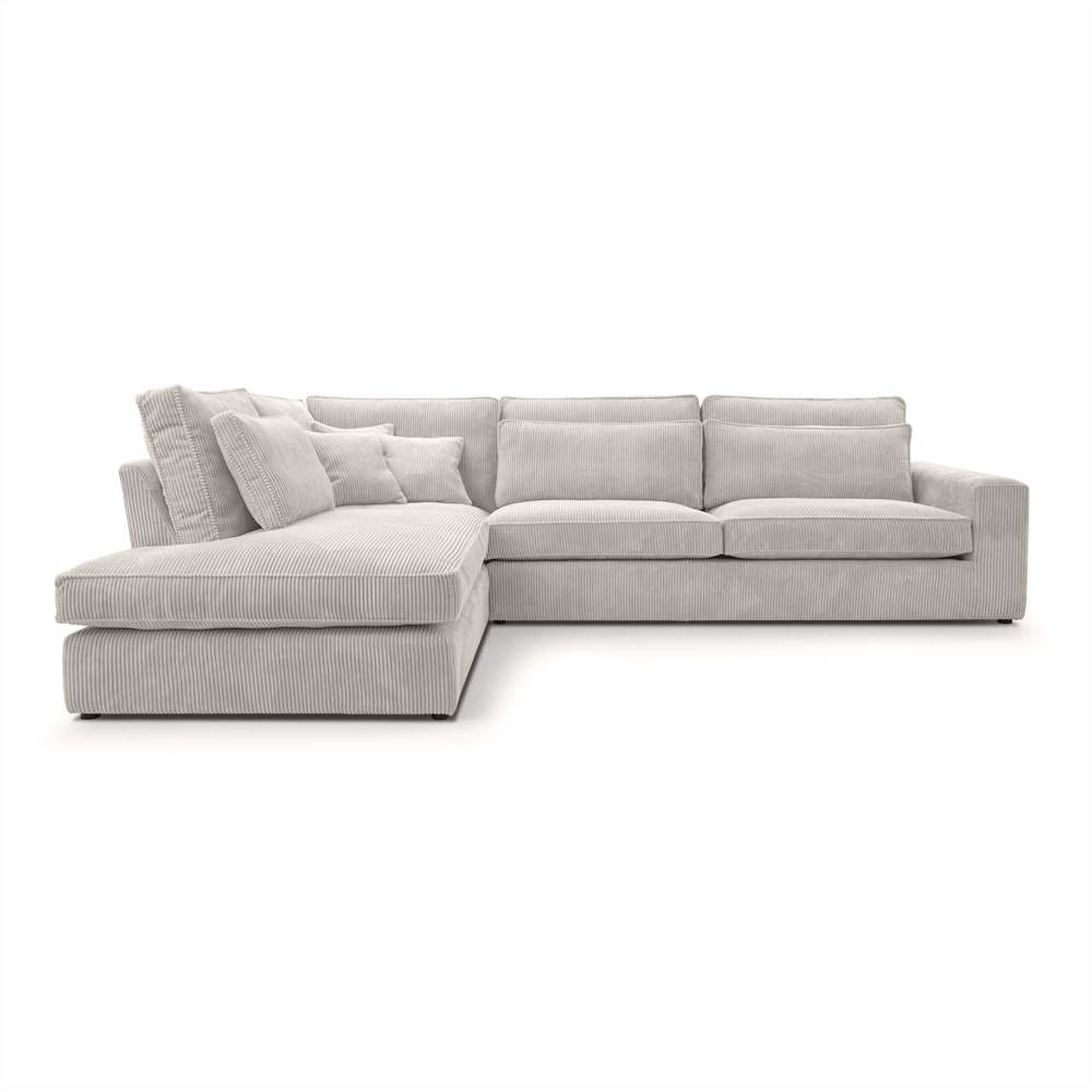 Wohnli Möbelsuche - Ecksofa mit Cordbezug 5 Sitzer
