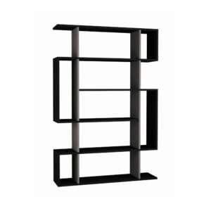 wohnli-moebel-suche-M24099034 Wohnli Möbelsuche - Anthrazit-beiges Bücherregal in Holzoptik