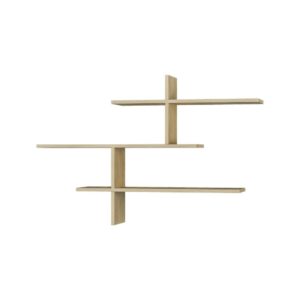 Wohnli Möbelsuche - Regal in Eichenholzoptik 123x22h81 cm