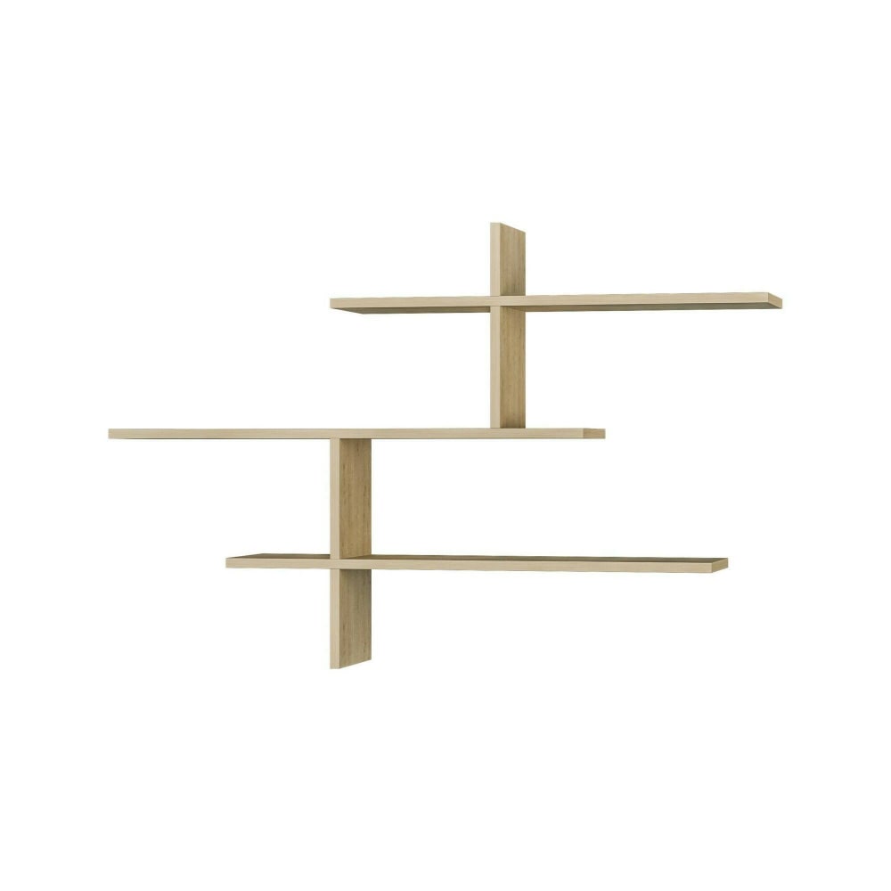 Wohnli Möbelsuche - Regal in Eichenholzoptik 123x22h81 cm