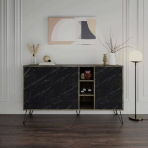 schwarzer Marmor 142x36h83 cm