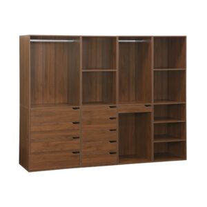 wohnli-moebel-suche-M24099356 Wohnli Möbelsuche - Kleiderschrank-Set mit 4 Elementen nussbaumfarben