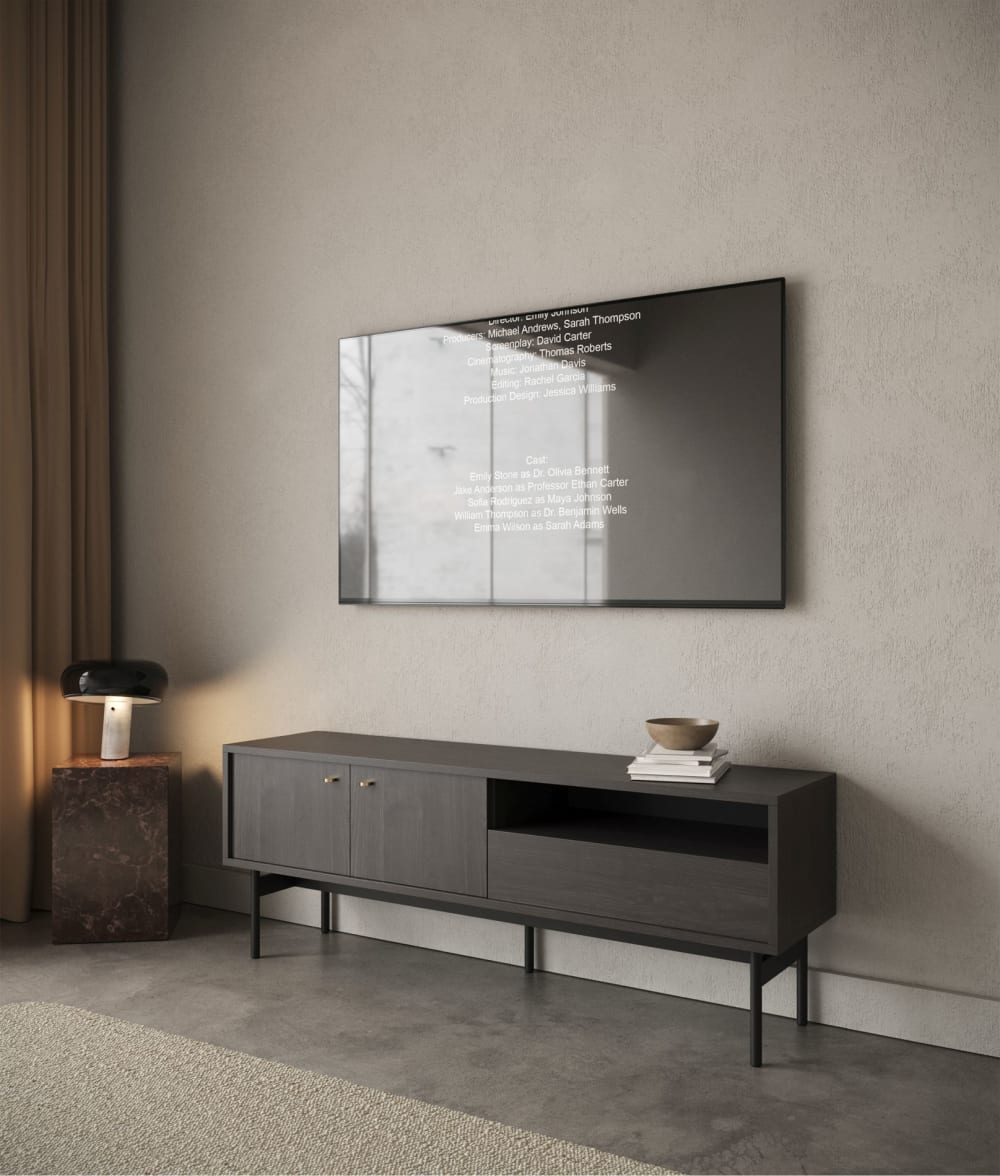 Holzoptik Esche Schwarz
