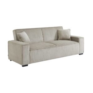 Wohnli Möbelsuche - Schlafsofa 3-Sitzer mit beigem Cordbezug