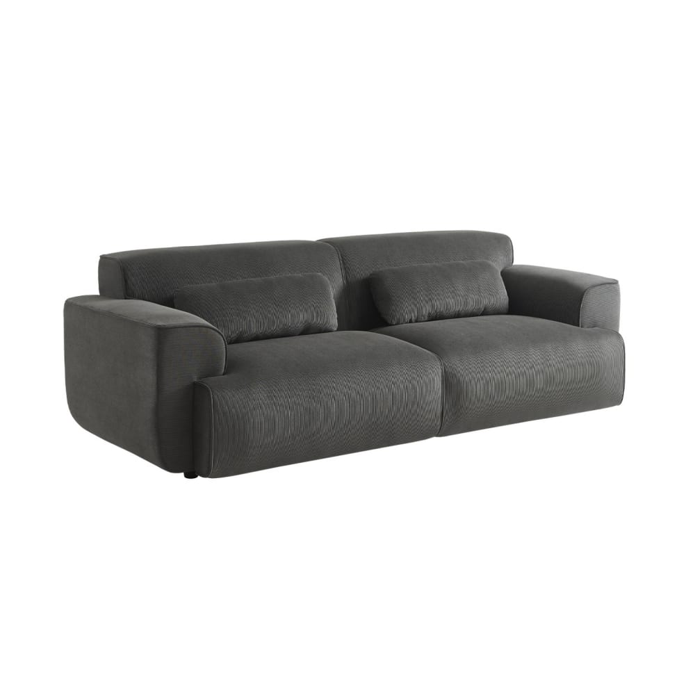 Wohnli Möbelsuche - 3-Sitzer-Sofa mit Cordbezug dunkelgrau