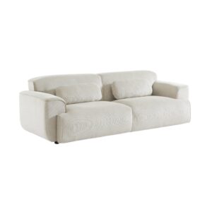 Wohnli Möbelsuche - 3-Sitzer-Sofa mit Cordbezug cremeweiß