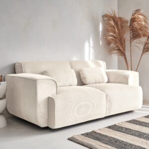 Cordbezug cremeweiß