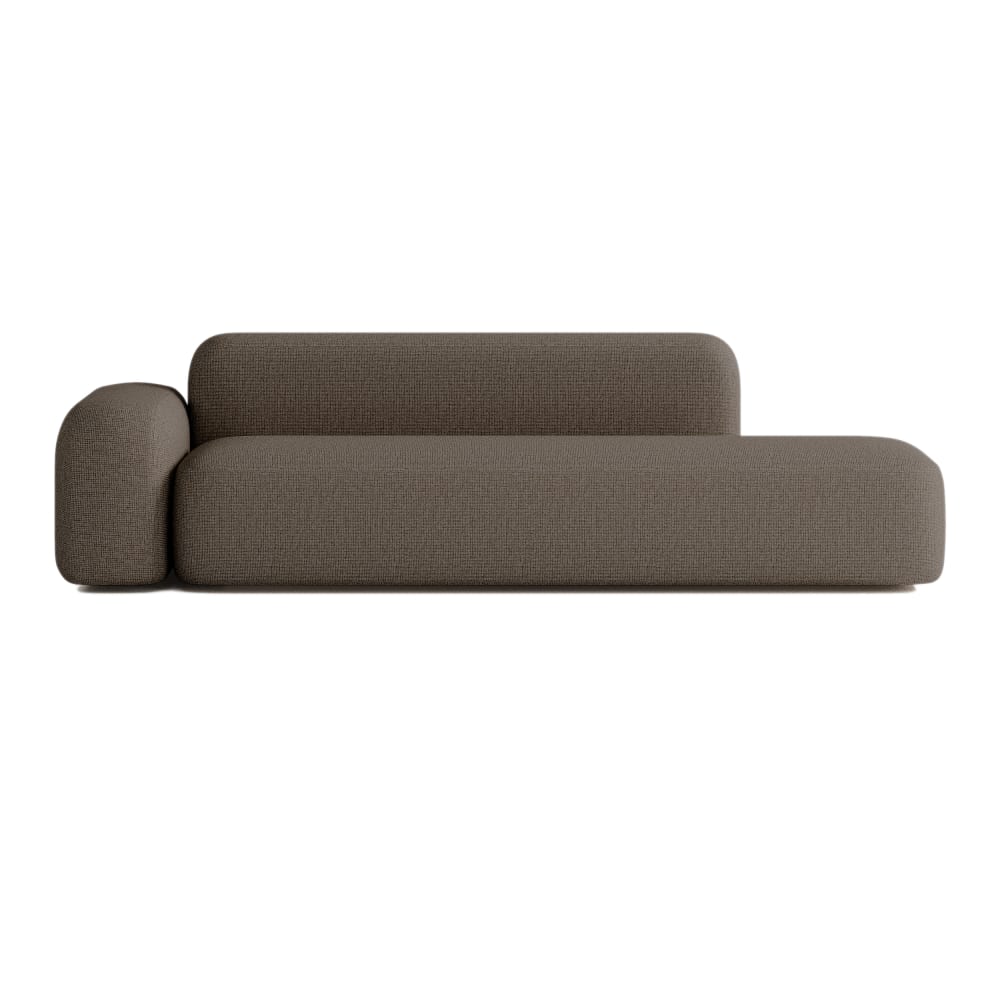 Wohnli Möbelsuche - Lineares 3/4-Sitzer-Sofa aus Stoff