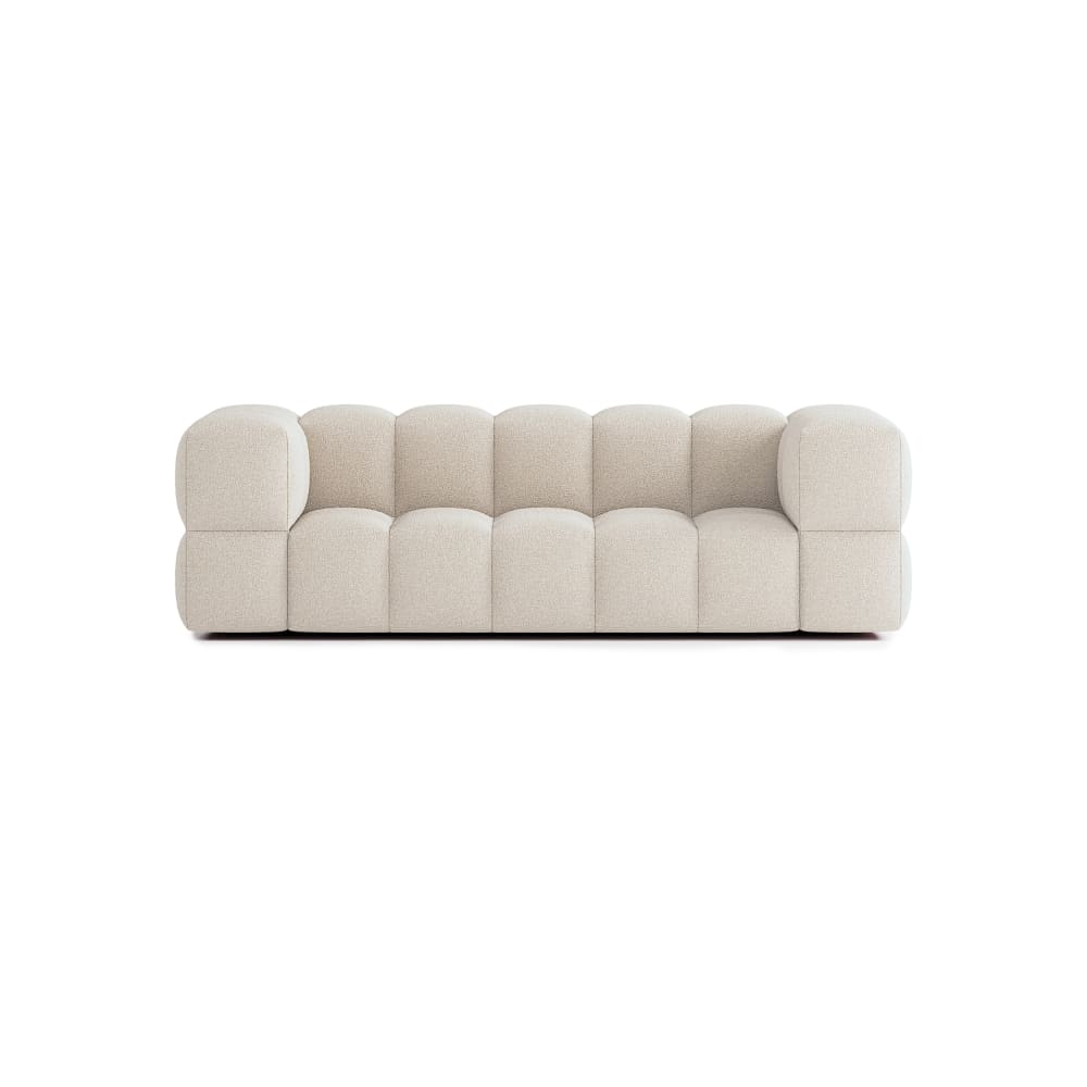 Wohnli Möbelsuche - 4-Sitzer-Sofa mit Bouclé-Bezug