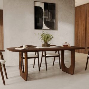Rechteckiger Tisch aus massivem Mangoholz 6 Plätze 200x76x100cm Holz Braun Rendez-Vous Déco Möbel Esszimmermöbel Esstische
