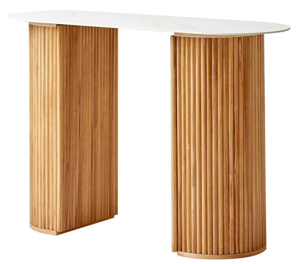 wohnli-moebel-suche-M24106250 Wohnli Möbelsuche - Konsolentisch aus Holz und Optik-Marmor