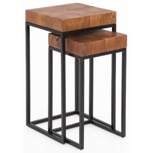 wohnli-moebel-suche-M24106704 Wohnli Möbelsuche - 2er Set Satztische aus Sheesham Massivholz
