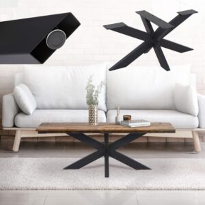 98x43x58cm Metall Schwarz ML-Design Möbel Esszimmermöbel Esstische