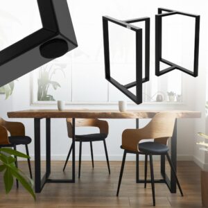 60x72x35cm Metall Schwarz ML-Design Möbel Esszimmermöbel Esstische